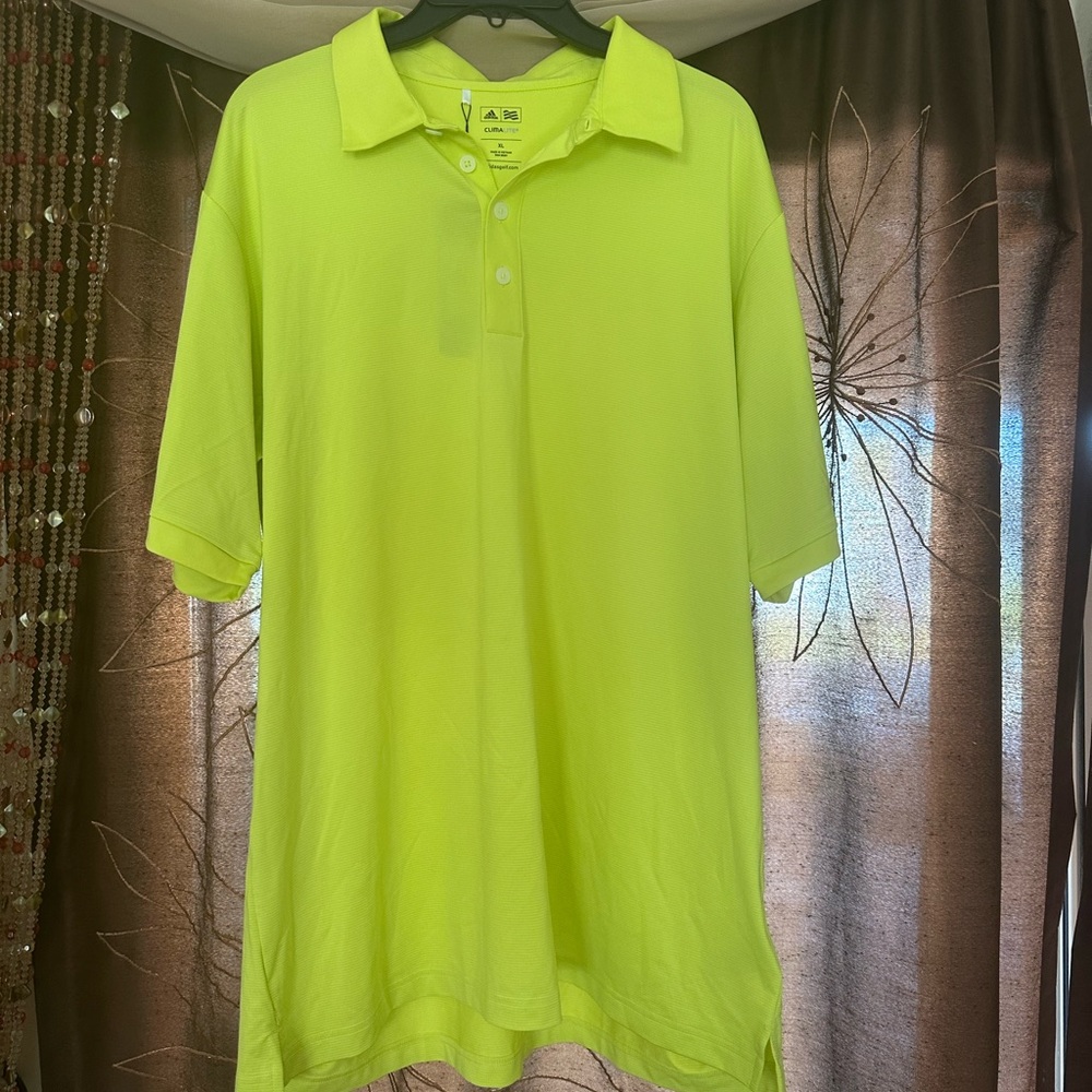 Adidas Neon Polo Shirt Sporty Style